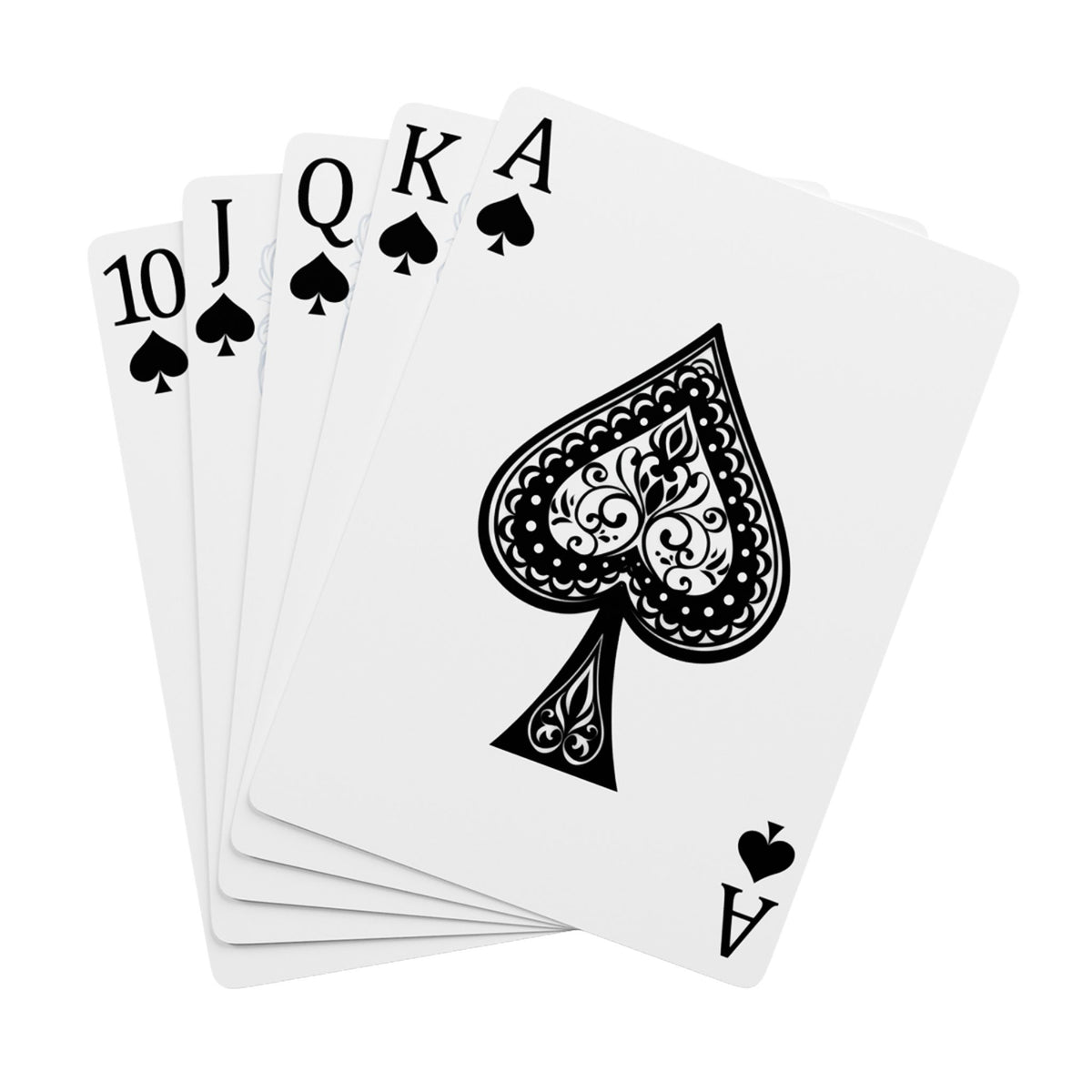 Luvaholic Glass & Ornate Spade Poker Playing Cards