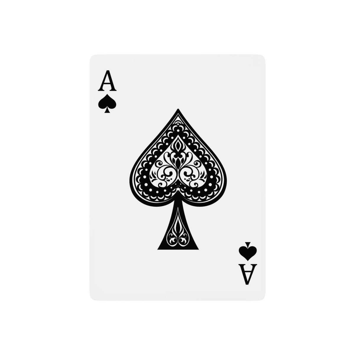 Luvaholic Glass & Ornate Spade Poker Playing Cards