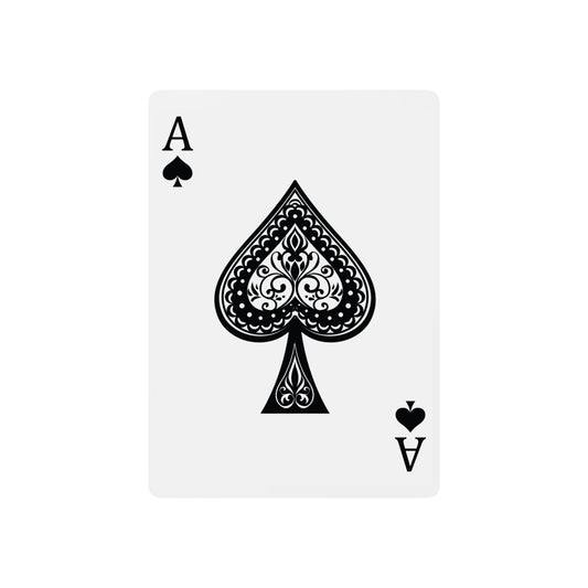 Luvaholic Glass & Ornate Spade Poker Playing Cards